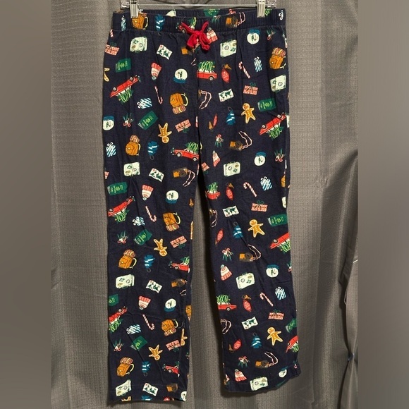 Old Navy Christmas Travel Print Sleep Pants - Picture 1 of 5